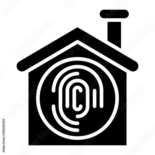 Biometric Home Icon Style