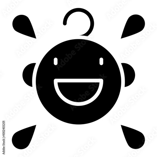 Crying Baby Icon Style