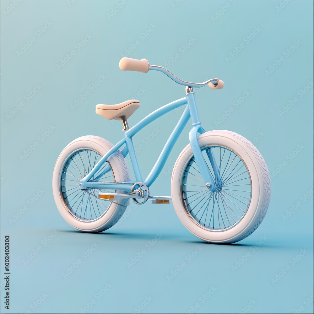 3D Bicycle Icon: Eco Friendly Transport Illustration Logo 3D Bicycle Icon: Eco Friendly Transport Illustration Logo
