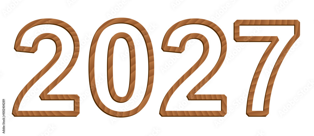 Vector digits isolated on white background. Set of three-dimensional numerals with texture of wood Vector digits isolated on white background. Set of three-dimensional numerals with texture of wood