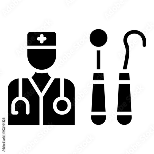Dental Assistant icon style