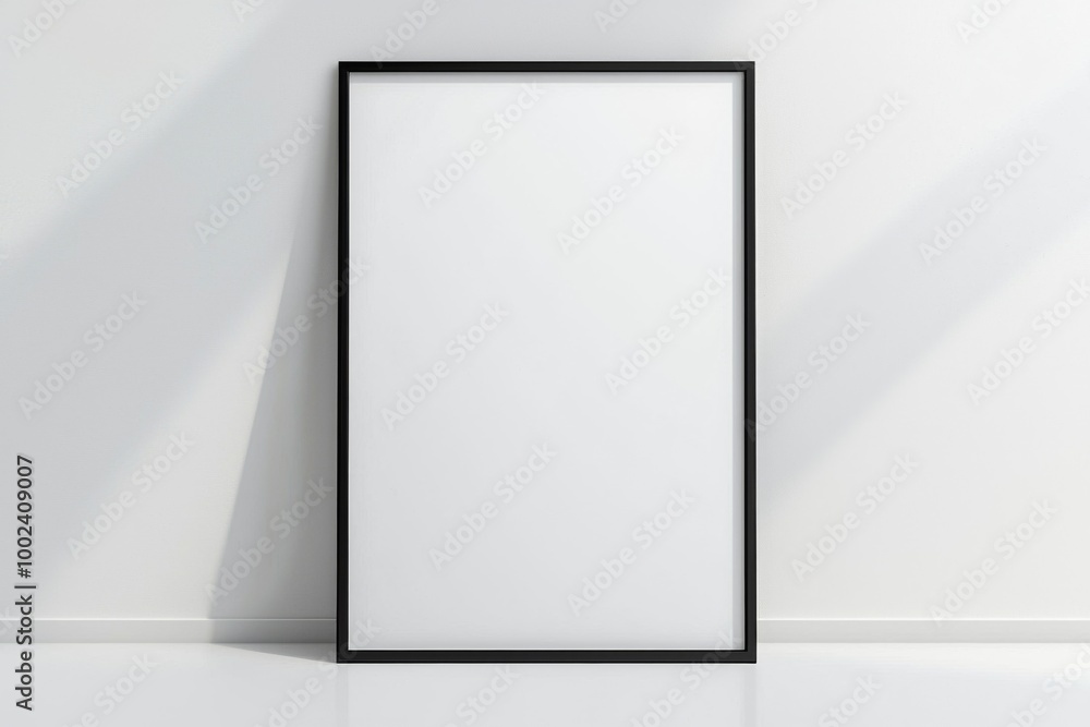 A3 Poster Mockup on White Background created with Generative AI A3 Poster Mockup on White Background created with Generative AI