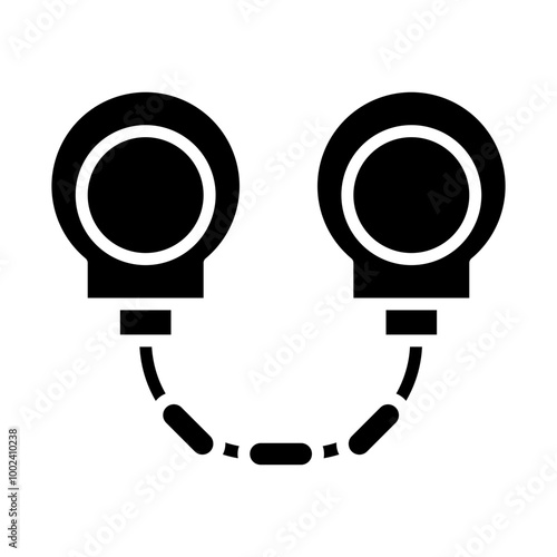 Hand Cuffs icon style
