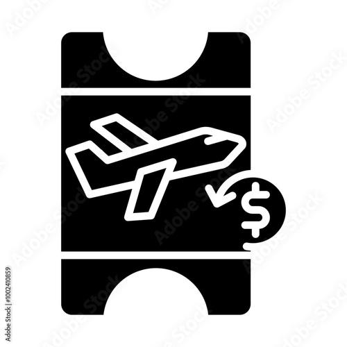 Airfare Reimbursemen icon style