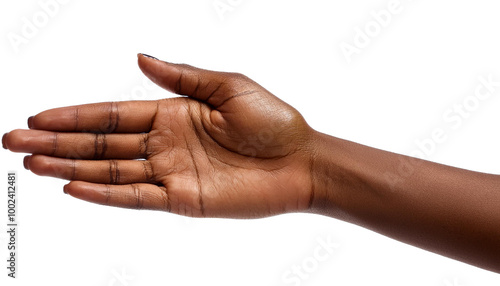 isolate hand of the person