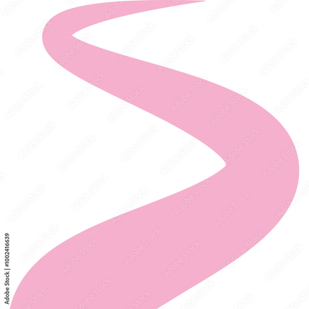 Long Winding Path Vector Long Winding Path Vector