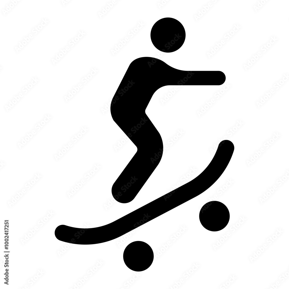 Skateboarding Jump icon style