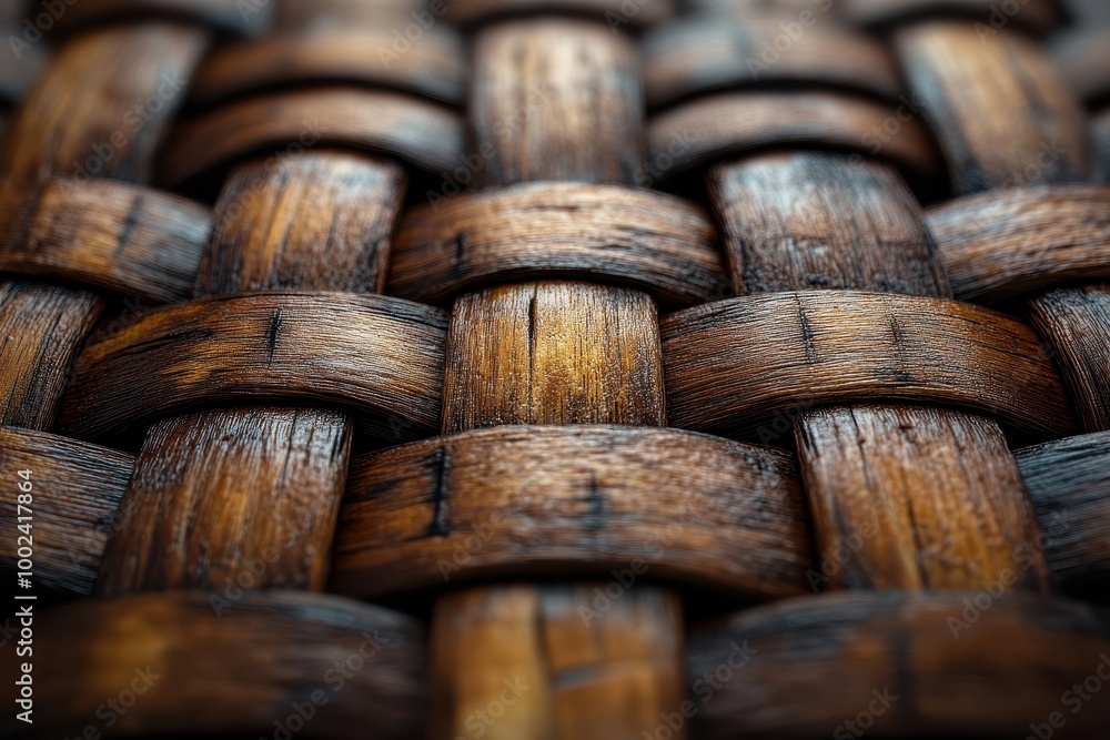 Photorealistic Close-Up of Woven Bamboo Basket Texture, Hyper-Detailed Rendering, Rustic Natural Pattern in Light Brown Colors for Organic Design Backgrounds Photorealistic Close-Up of Woven Bamboo Basket Texture, Hyper-Detailed Rendering, Rustic Natural Pattern in Light Brown Colors for Organic Design Backgrounds