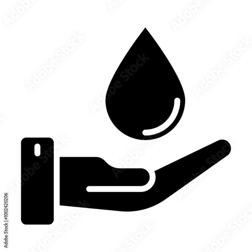 Water Scarcity icon style