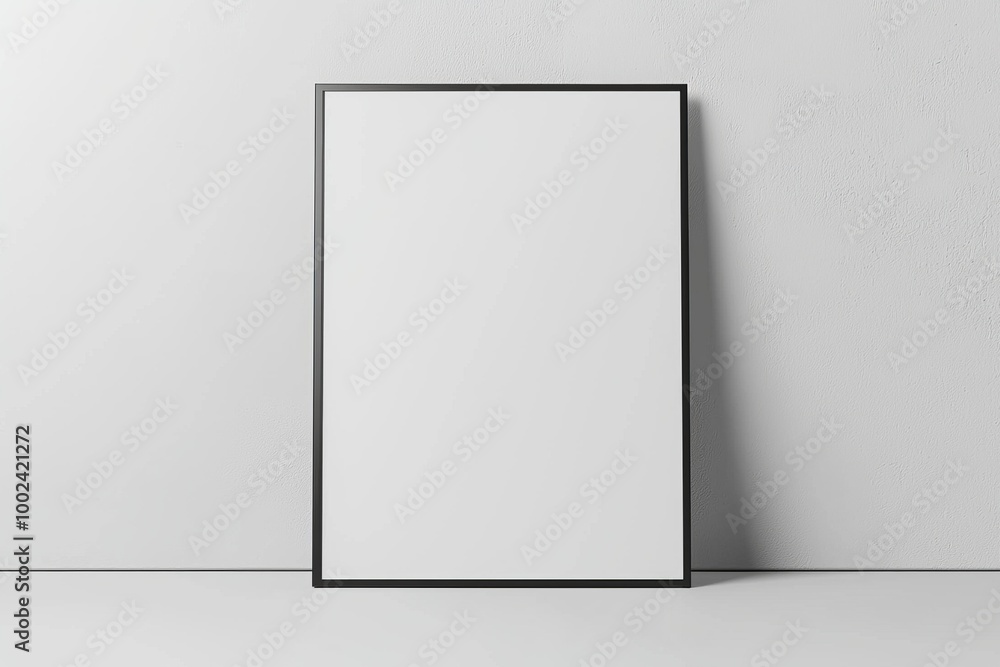 A3 Poster Mockup on White Background created with Generative AI A3 Poster Mockup on White Background created with Generative AI
