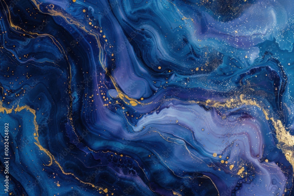Ocean-Inspired Blue and Gold Marble Texture with Elegant Fluid Swirls in Art
Ocean-Inspired Blue and Gold Marble Texture with Elegant Fluid Swirls in Art