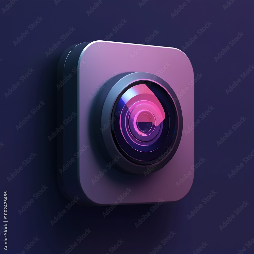 3D Home Security Icon: Protection and Safety Illustration Logo