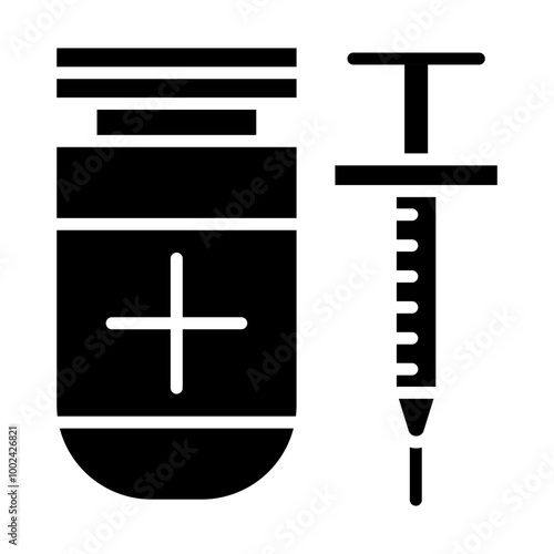 Vaccine icon style