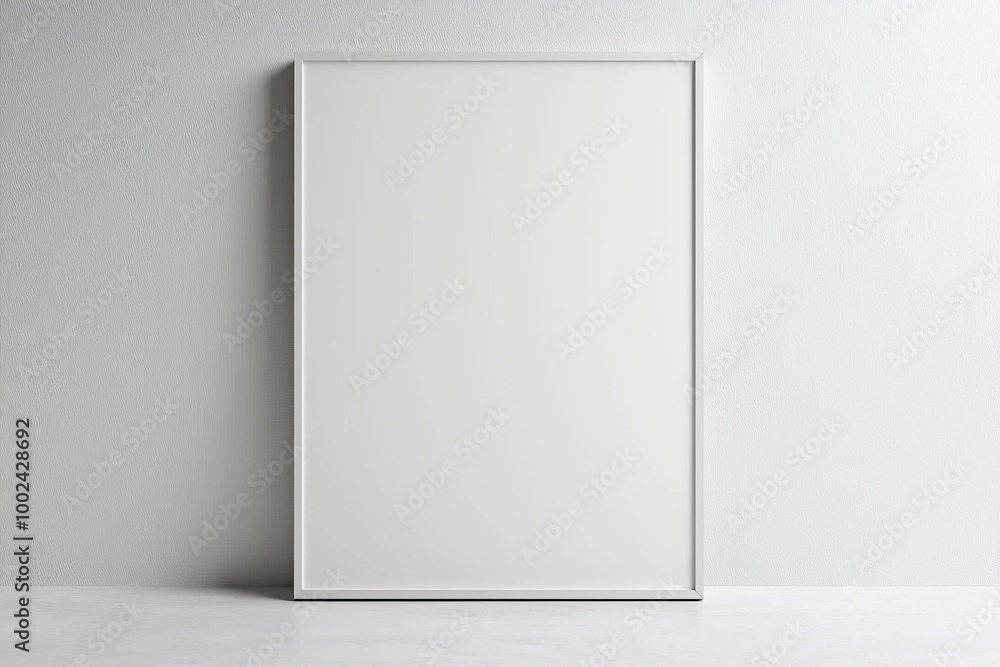 A3 Poster Mockup on White Background created with Generative AI A3 Poster Mockup on White Background created with Generative AI
