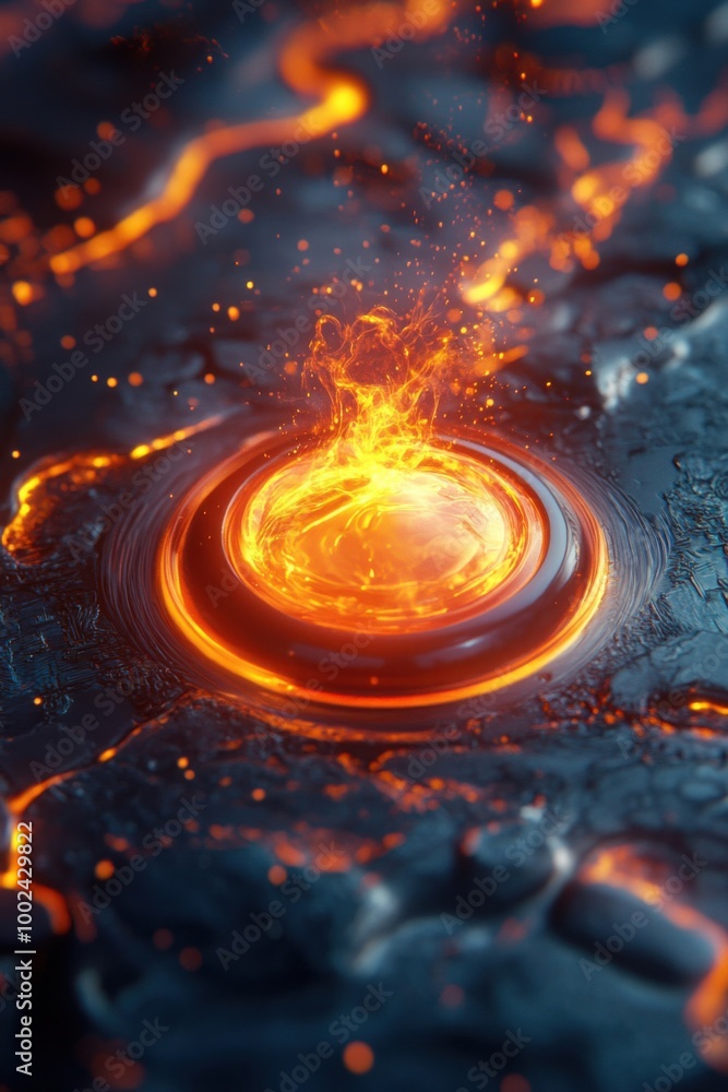 Stunning Lava Eruption: A Dynamic Display of Nature's Fiery Forces