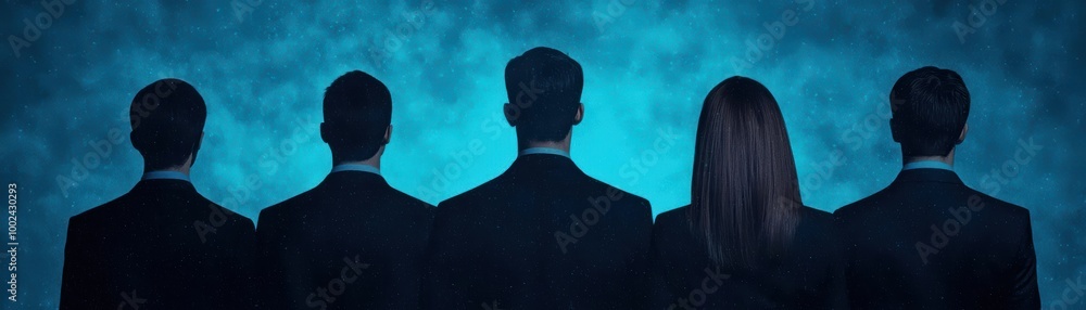 International business team in virtual meeting with connected holographic elements, coordination across borders, futuristic collaboration concepts International business team in virtual meeting with connected holographic elements, coordination across borders, futuristic collaboration concepts