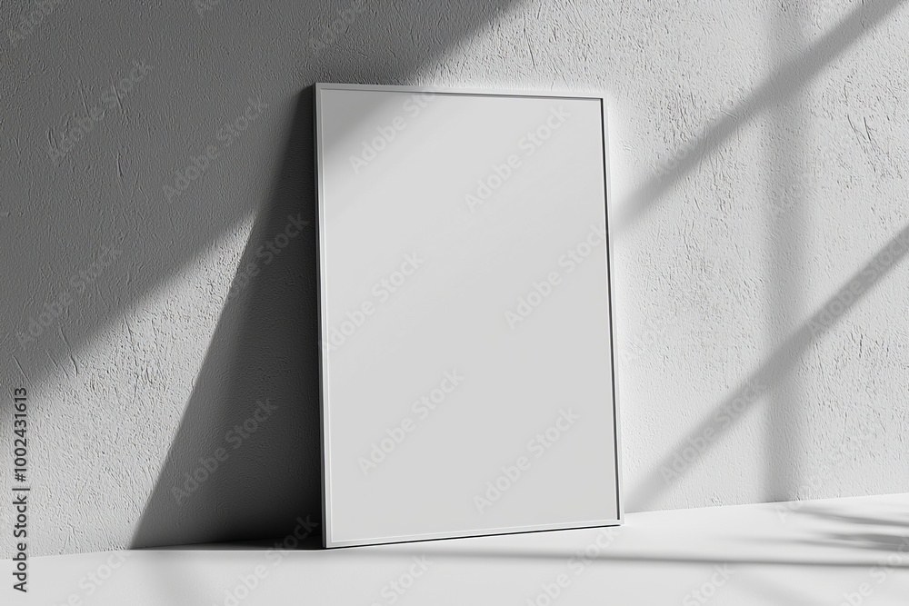 A3 Poster Mockup on White Background created with Generative AI A3 Poster Mockup on White Background created with Generative AI
