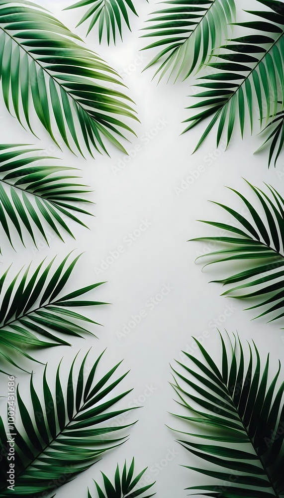 Palm tree leaves Palm tree leaves