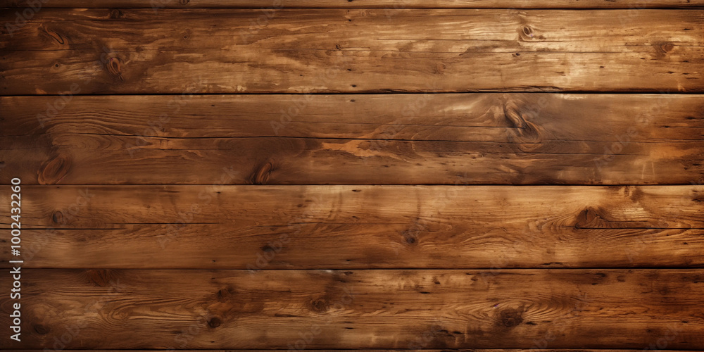 Naklejka premium Dark Brown Wooden Planks Texture Background