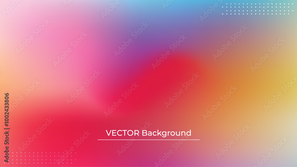 Smooth and blurry colorful gradient mesh background. Modern bright rainbow colors. Easy editable soft colored vector banner template. Premium quality Smooth and blurry colorful gradient mesh background. Modern bright rainbow colors. Easy editable soft colored vector banner template. Premium quality