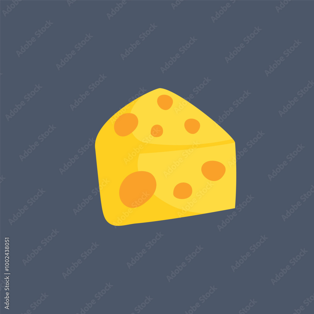 piece of cheese in flat vector design. piece of cheese in flat vector design.