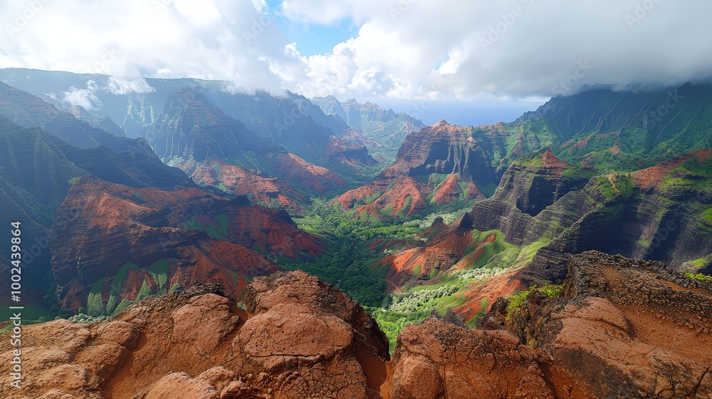 Naklejka premium Waimea Canyon Drive