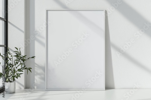 Wallpaper Mural A3 Poster Mockup on White Background created with Generative AI Torontodigital.ca