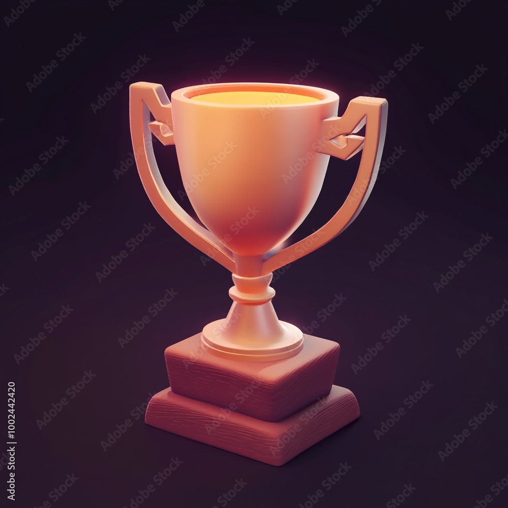3D Top Performer Trophy Icon: Award for Outstanding Performance Illustration Logo 3D Top Performer Trophy Icon: Award for Outstanding Performance Illustration Logo