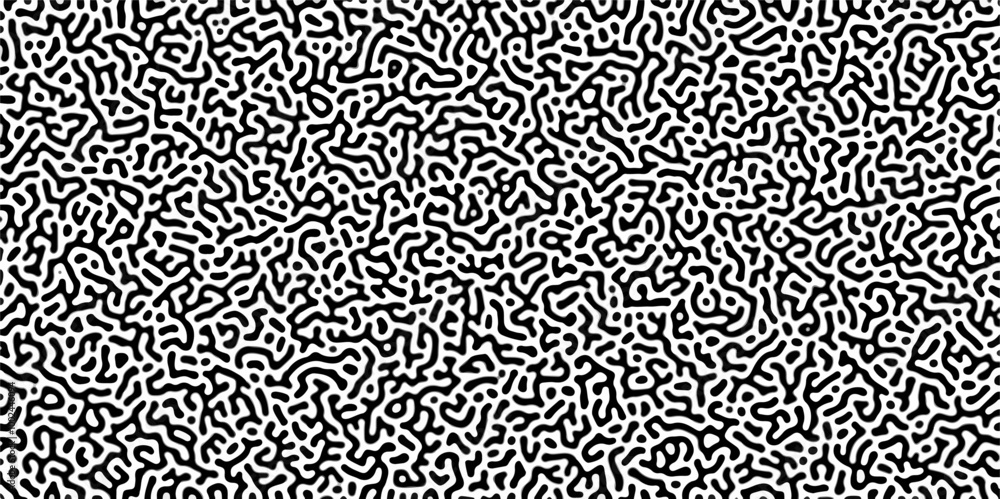 Organic seamless patterns with rounded lines Diffusion reaction background. Monochrome background of natural organic forms motion. Overlay template abstract Turing organic wallpaper background. Organic seamless patterns with rounded lines Diffusion reaction background. Monochrome background of natural organic forms motion. Overlay template abstract Turing organic wallpaper background.