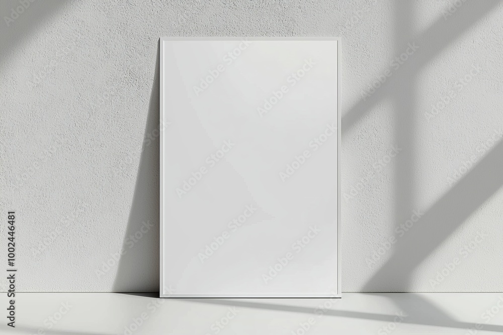 A3 Poster Mockup on White Background created with Generative AI A3 Poster Mockup on White Background created with Generative AI