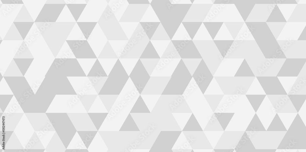Seamless geometric pattern square shapes low polygon backdrop background. Abstract geometric wall tile and metal cube background triangle wallpaper. Gray and white polygonal background. Seamless geometric pattern square shapes low polygon backdrop background. Abstract geometric wall tile and metal cube background triangle wallpaper. Gray and white polygonal background.