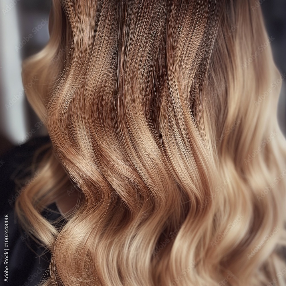 Naklejka premium Closeup of a woman's hair and texture