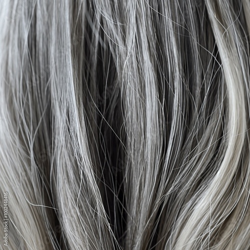 Closeup of a woman's hair and texture