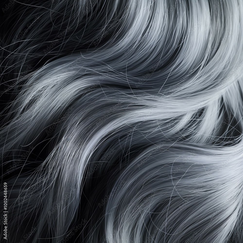 Naklejka premium Closeup of a woman's hair and texture