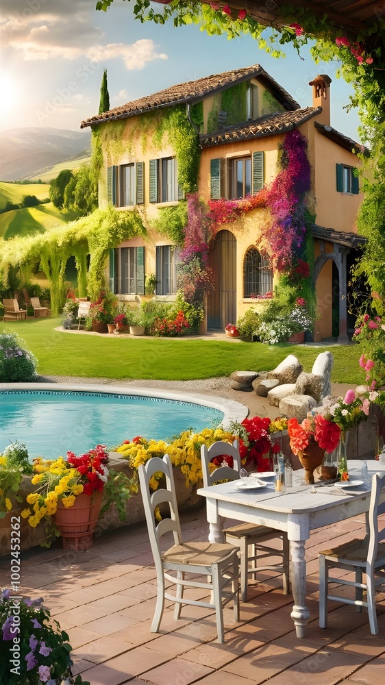 Obraz premium restaurant on the beach