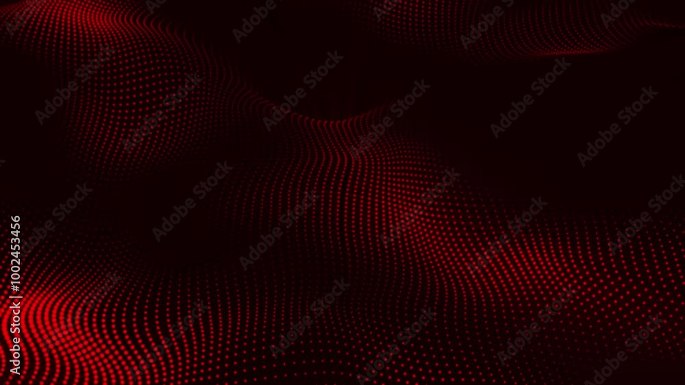 Futuristic abstraction and technology red particles dots the background. Dot pattern with halftone effect. Minimal technological background. Looped animation 4k Futuristic abstraction and technology red particles dots the background. Dot pattern with halftone effect. Minimal technological background. Looped animation 4k