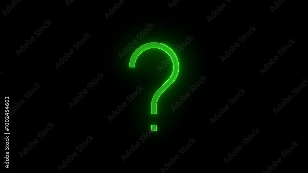 Help stroke icon glowing neon yellow color animation Help stroke icon glowing neon yellow color animation