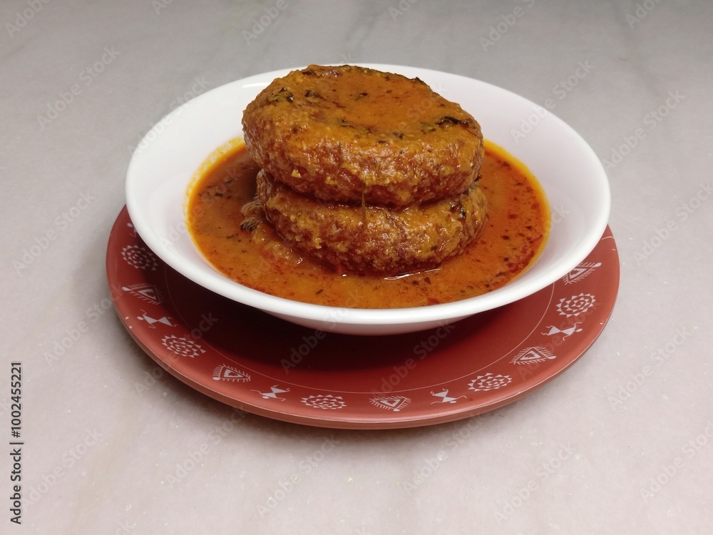 Indian food aloo tikki served in a bowl Indian food aloo tikki served in a bowl
