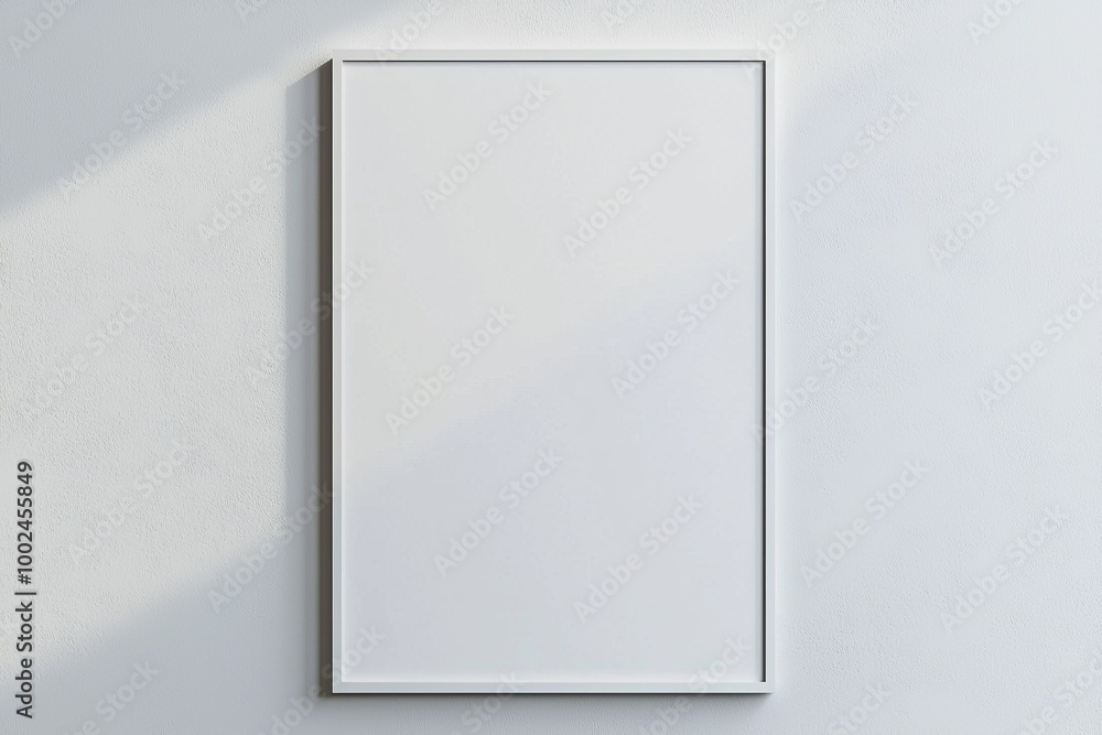 A3 Poster Mockup on White Background created with Generative AI A3 Poster Mockup on White Background created with Generative AI