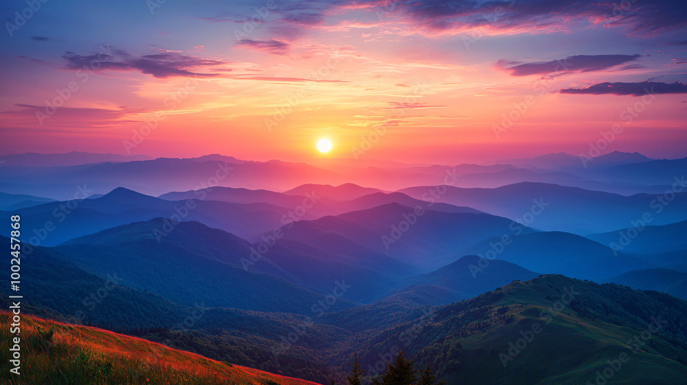 Stunning HD Sunset Landscape Background – Perfect for Desktop and Nature Wallpapers Stunning HD Sunset Landscape Background – Perfect for Desktop and Nature Wallpapers