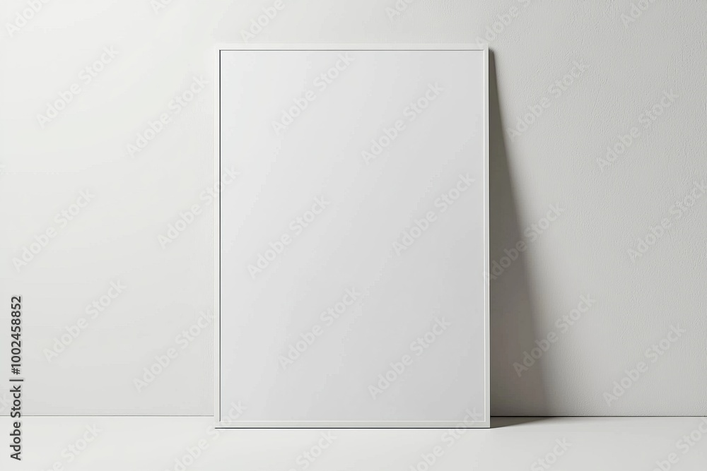 A3 Poster Mockup on White Background created with Generative AI A3 Poster Mockup on White Background created with Generative AI