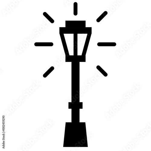 Street lamp icon