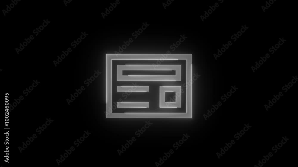 Preview link icon glowing neon animation Preview link icon glowing neon animation