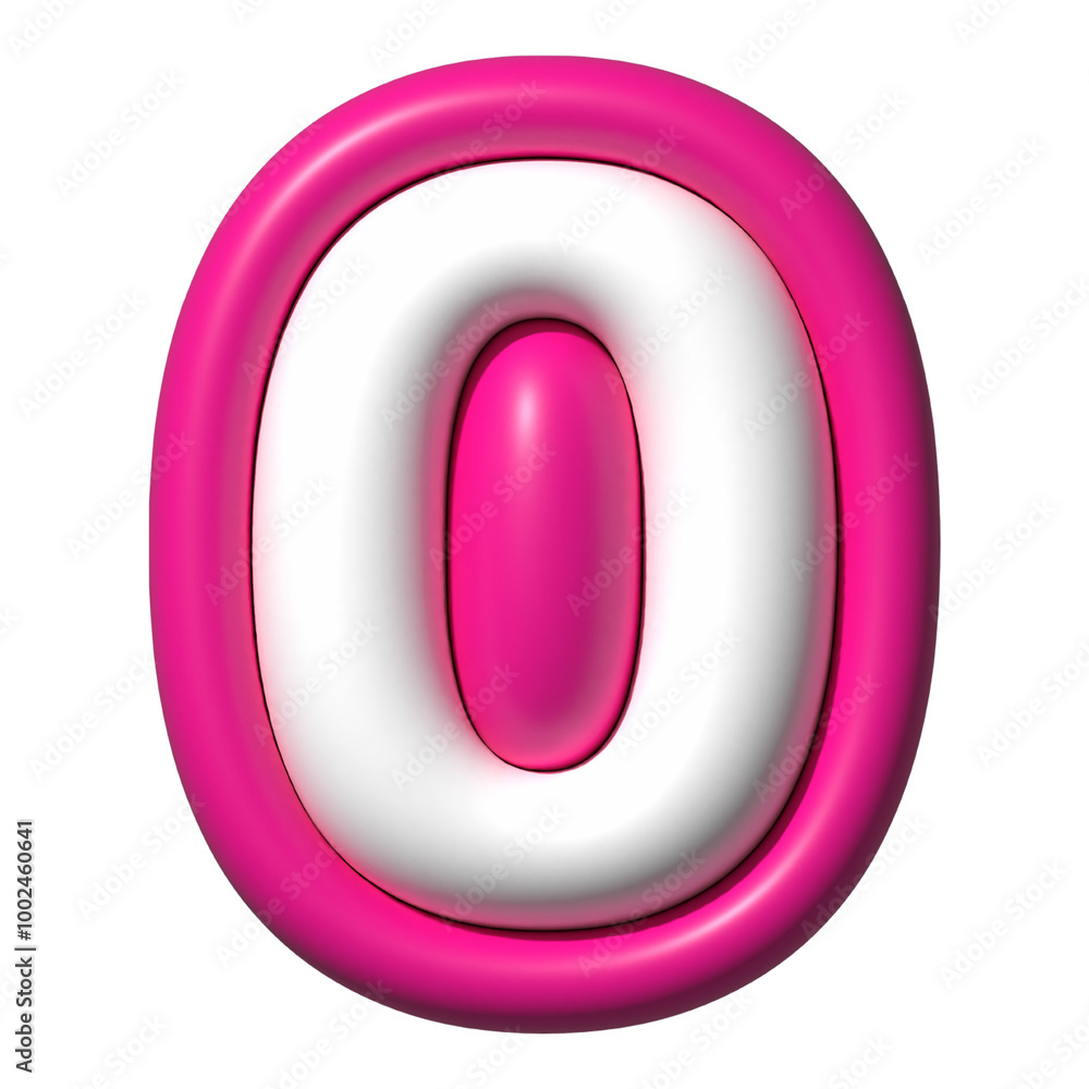 number 0 3D number 0 3D