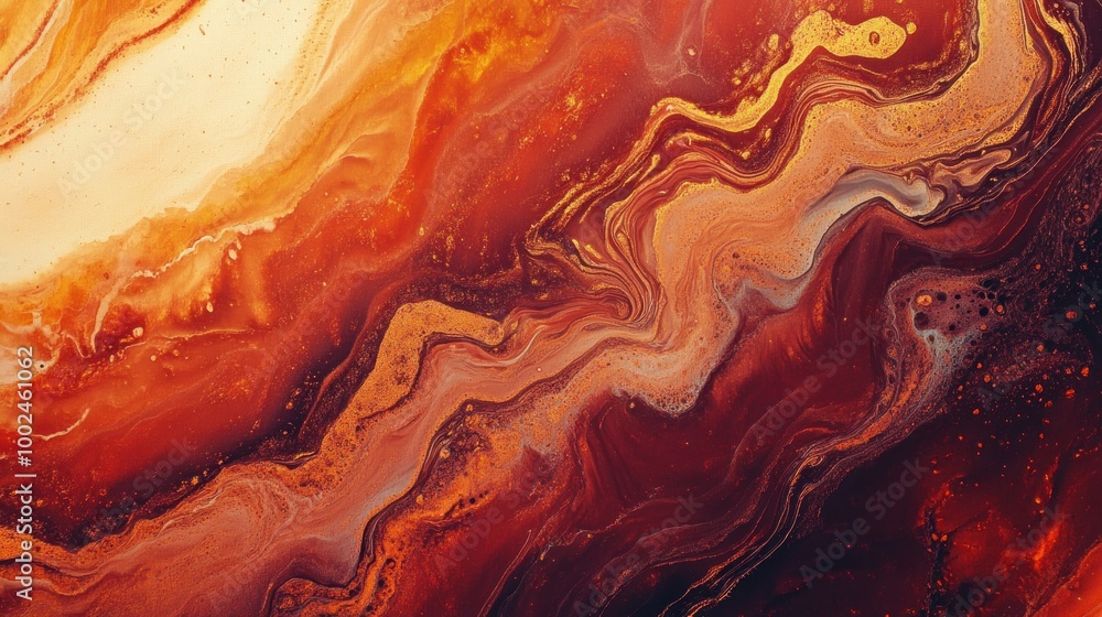 Abstract Red, Orange, and Gold Swirls Abstract Red, Orange, and Gold Swirls