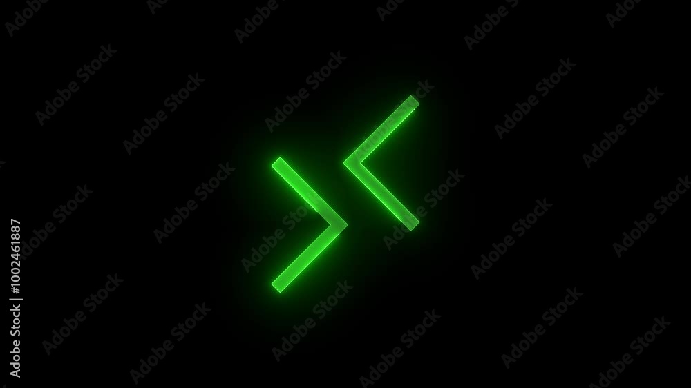 Remote icon glowing neon animation Remote icon glowing neon animation