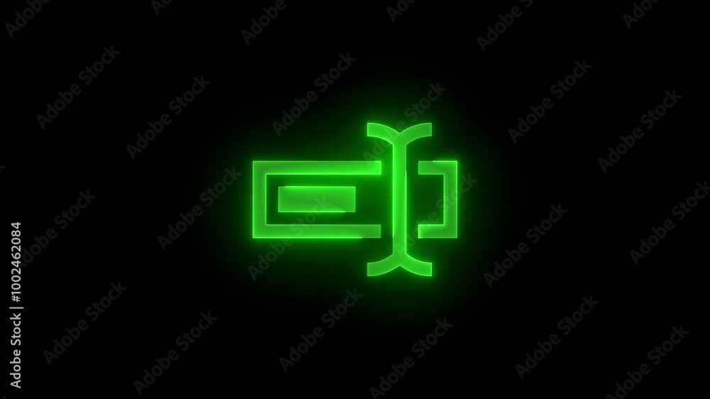 Rename icon glowing neon animation Rename icon glowing neon animation
