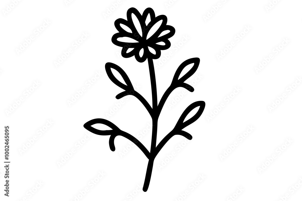 Tall Slender Wildflower Vector Artwork Capturing Nature's Grace and Beauty
Tall Slender Wildflower Vector Artwork Capturing Nature's Grace and Beauty