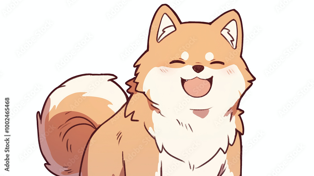Cute Shiba Inu Dog Illustration - Adorable Cartoon Animal Cute Shiba Inu Dog Illustration - Adorable Cartoon Animal