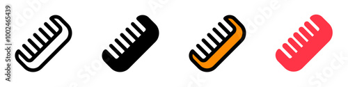Editable hair comb vector icon. Barbershop, lifestyle, grooming. Part of a big icon set family. Perfect for web and app interfaces, presentations, infographics, etc